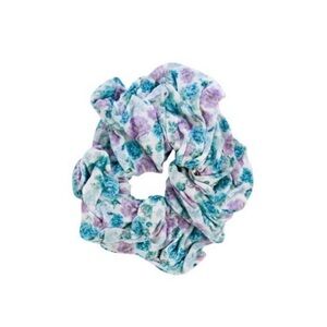 Rouje Floral Scrunchie in Blue and Purple